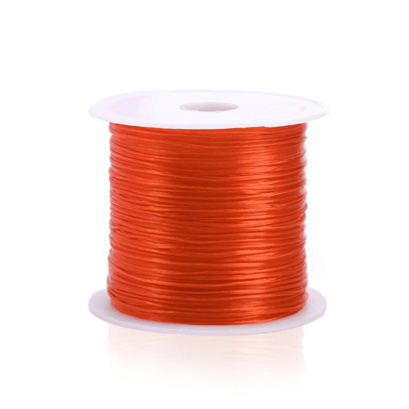 Elastic Crystal Beading Cord – 1mm Stretch Jewelry Making Thread (10–40M)