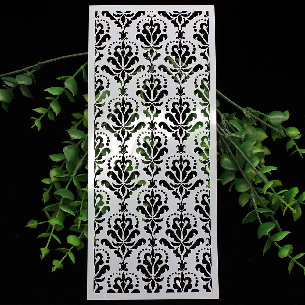 KSCRAFT 4pcs Slimline Layering Stencils – DIY Scrapbooking & Card Making