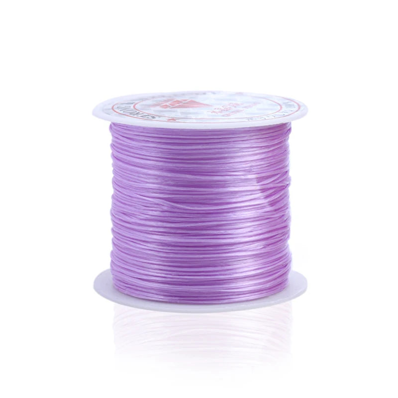 Elastic Crystal Beading Cord – 1mm Stretch Jewelry Making Thread (10–40M)