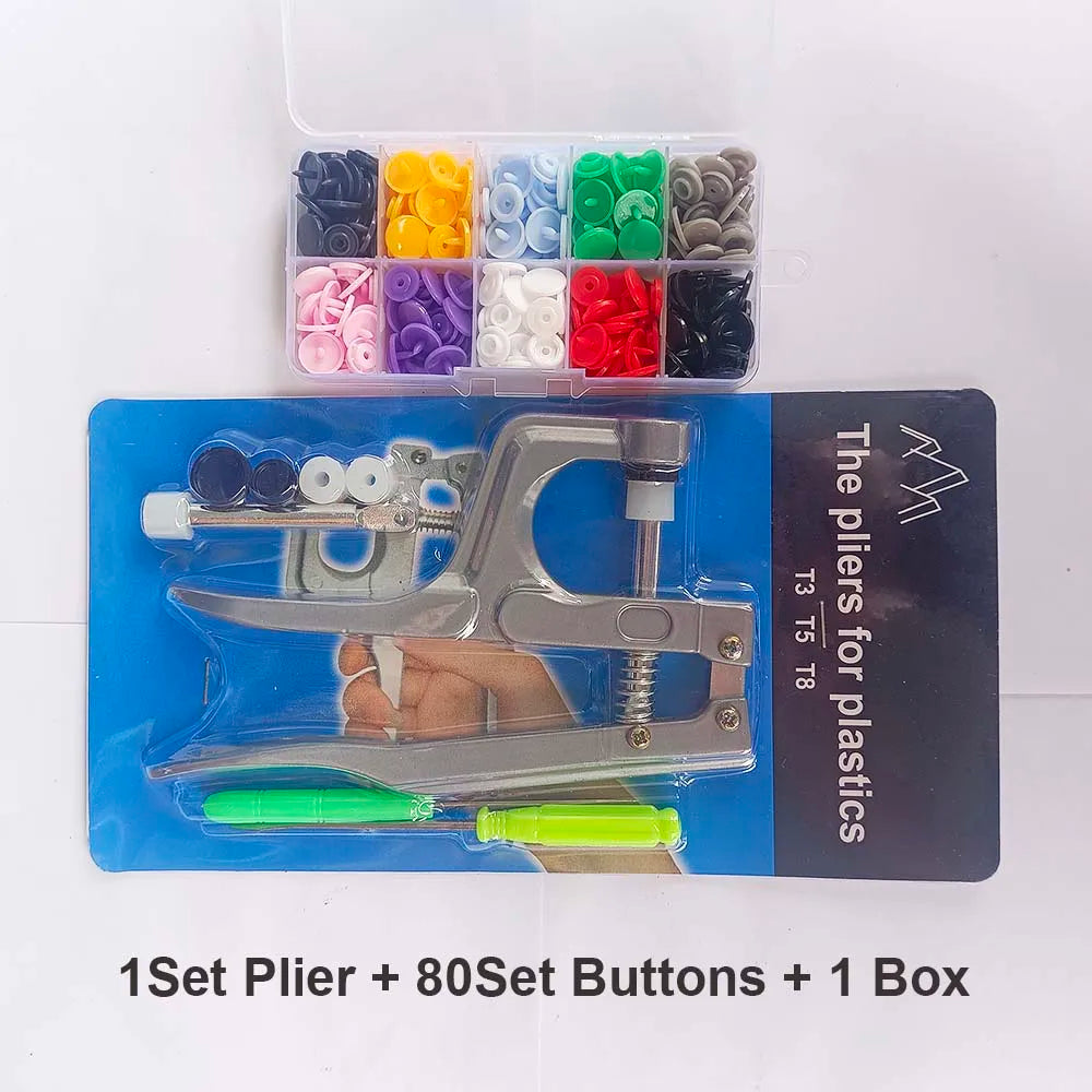 T5 Resin Snap Button Set with Pliers