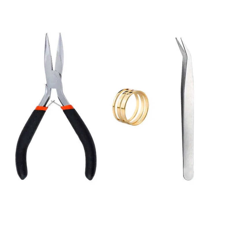 Jewelry Findings Kit with Zinc Alloy Jump Rings & Lobster Clasps