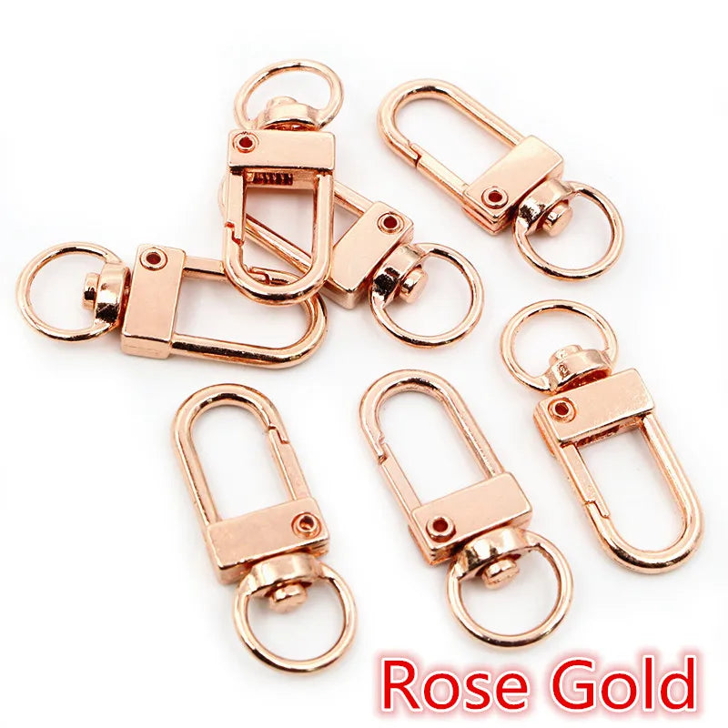 10Pcs Lobster Clasp Hooks Set | Gold & Silver Plated Jewelry Making Supplies
