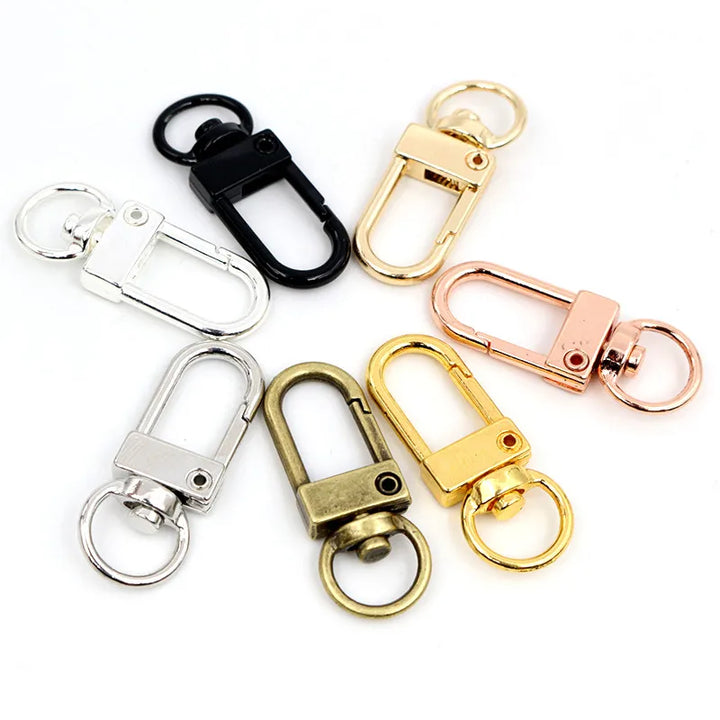 10Pcs Lobster Clasp Hooks Set | Gold & Silver Plated Jewelry Making Supplies