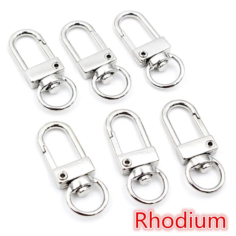 10Pcs Lobster Clasp Hooks Set | Gold & Silver Plated Jewelry Making Supplies