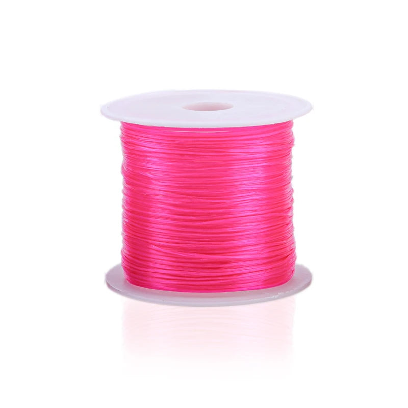 Elastic Crystal Beading Cord – 1mm Stretch Jewelry Making Thread (10–40M)