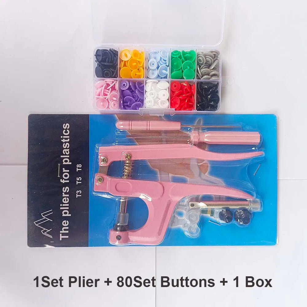 T5 Resin Snap Button Set with Pliers