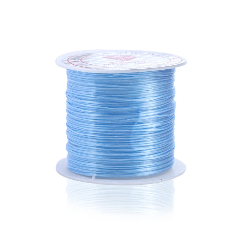 Elastic Crystal Beading Cord – 1mm Stretch Jewelry Making Thread (10–40M)