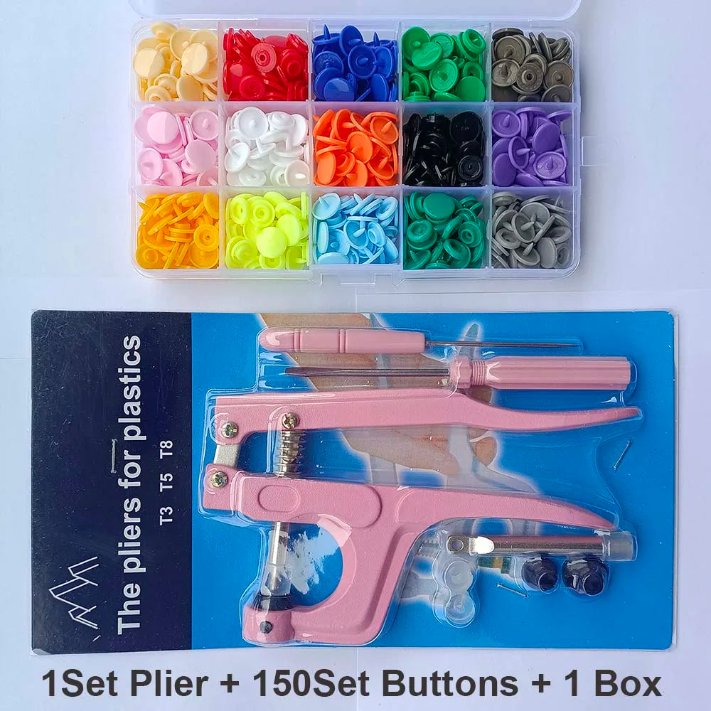 T5 Resin Snap Button Set with Pliers