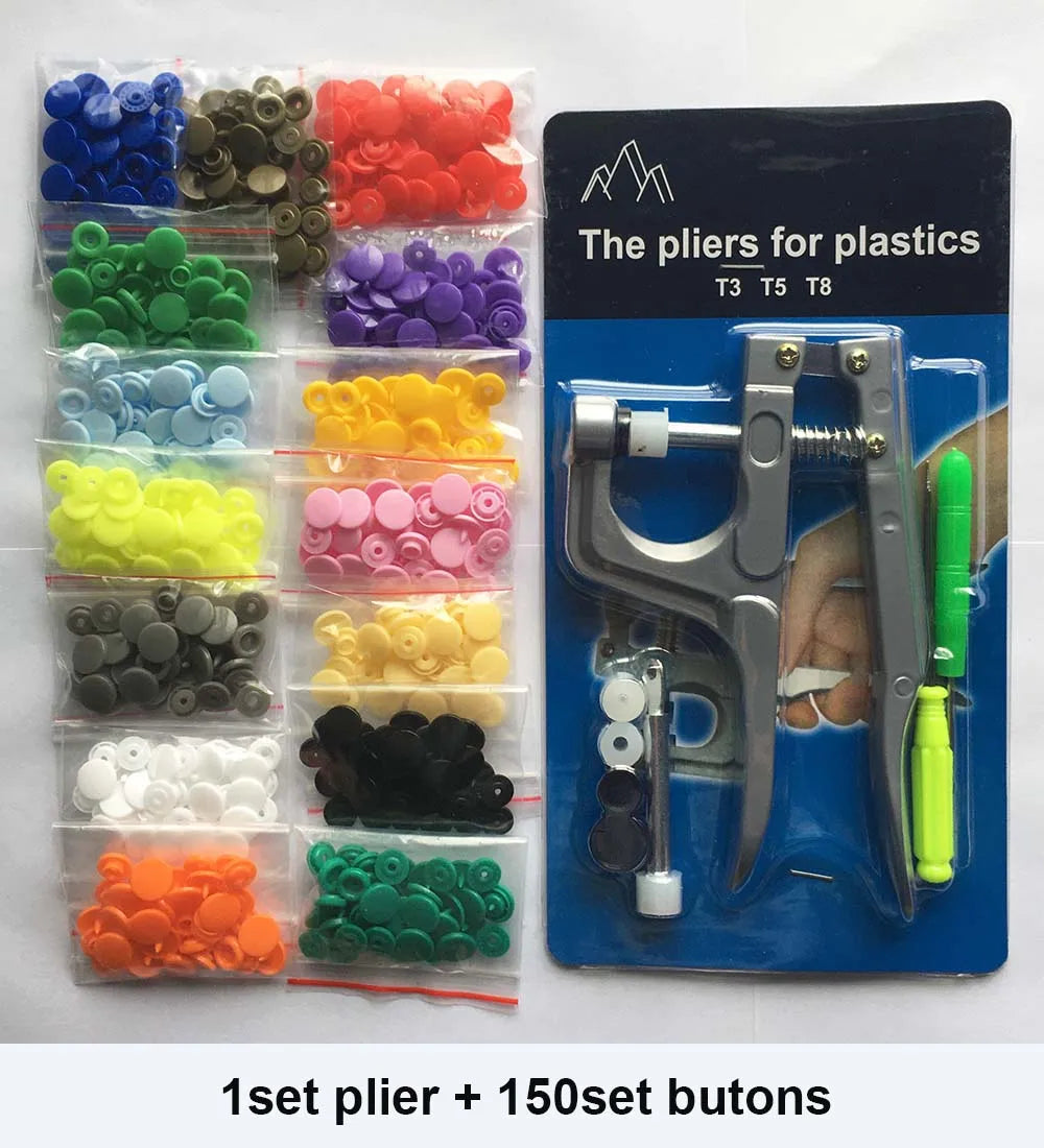 T5 Resin Snap Button Set with Pliers