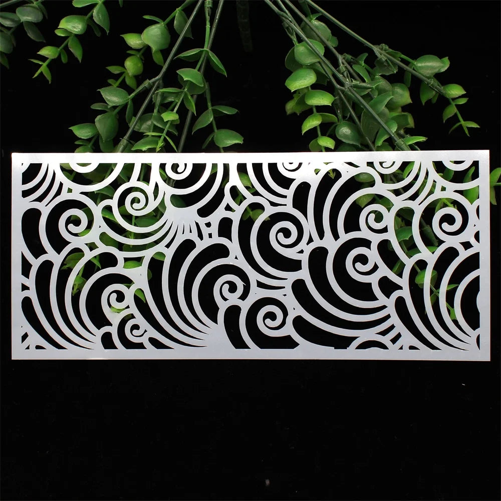 KSCRAFT 4pcs Slimline Layering Stencils – DIY Scrapbooking & Card Making