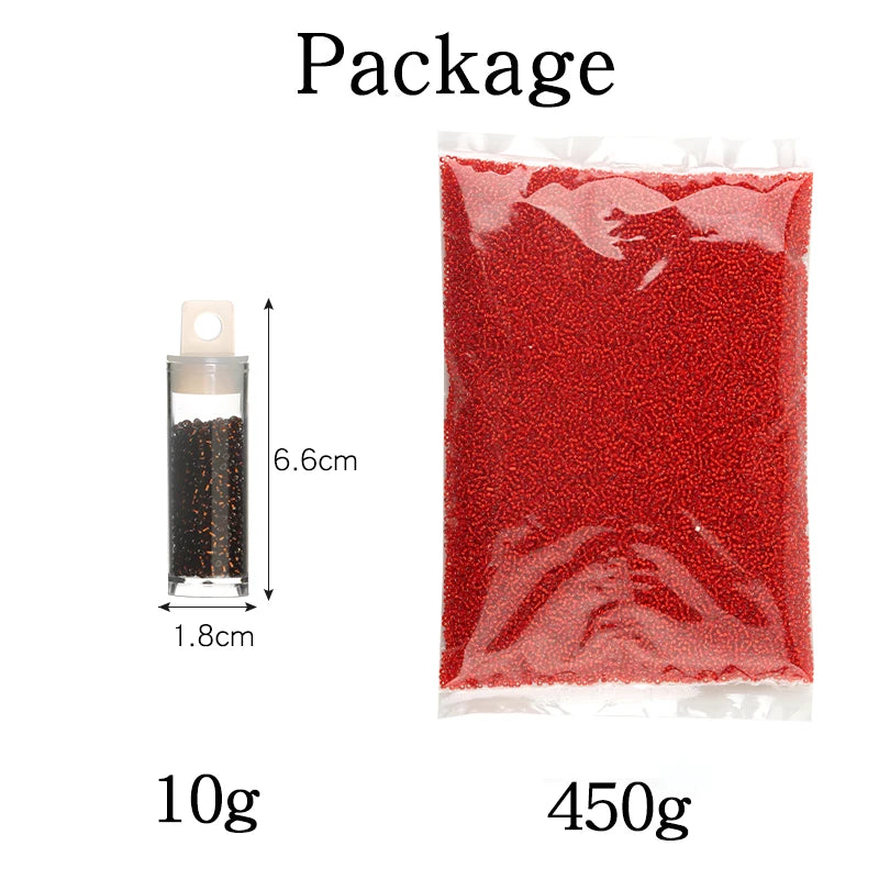 5750pcs 2mm Glass Spacer Beads – 20 Colors DIY Jewelry Set