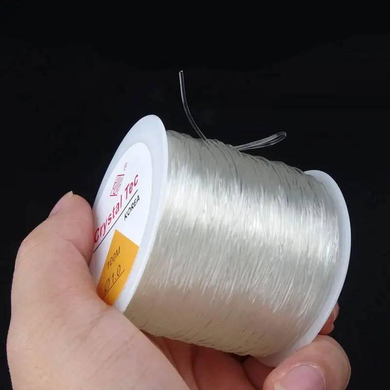 100m Elastic Crystal Beading Thread – Stretch Jewelry Making Cord