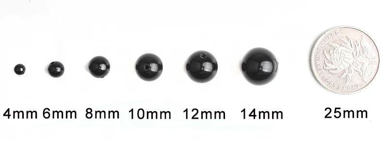 Matte Black Agate Onyx Beads – Natural Stone Jewelry Making Supply