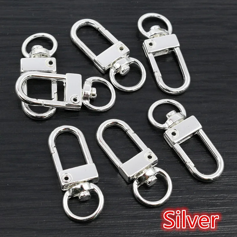10Pcs Lobster Clasp Hooks Set | Gold & Silver Plated Jewelry Making Supplies