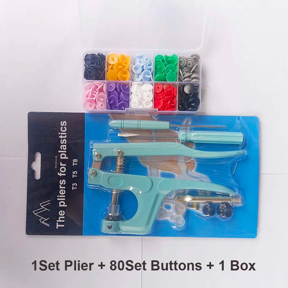 T5 Resin Snap Button Set with Pliers
