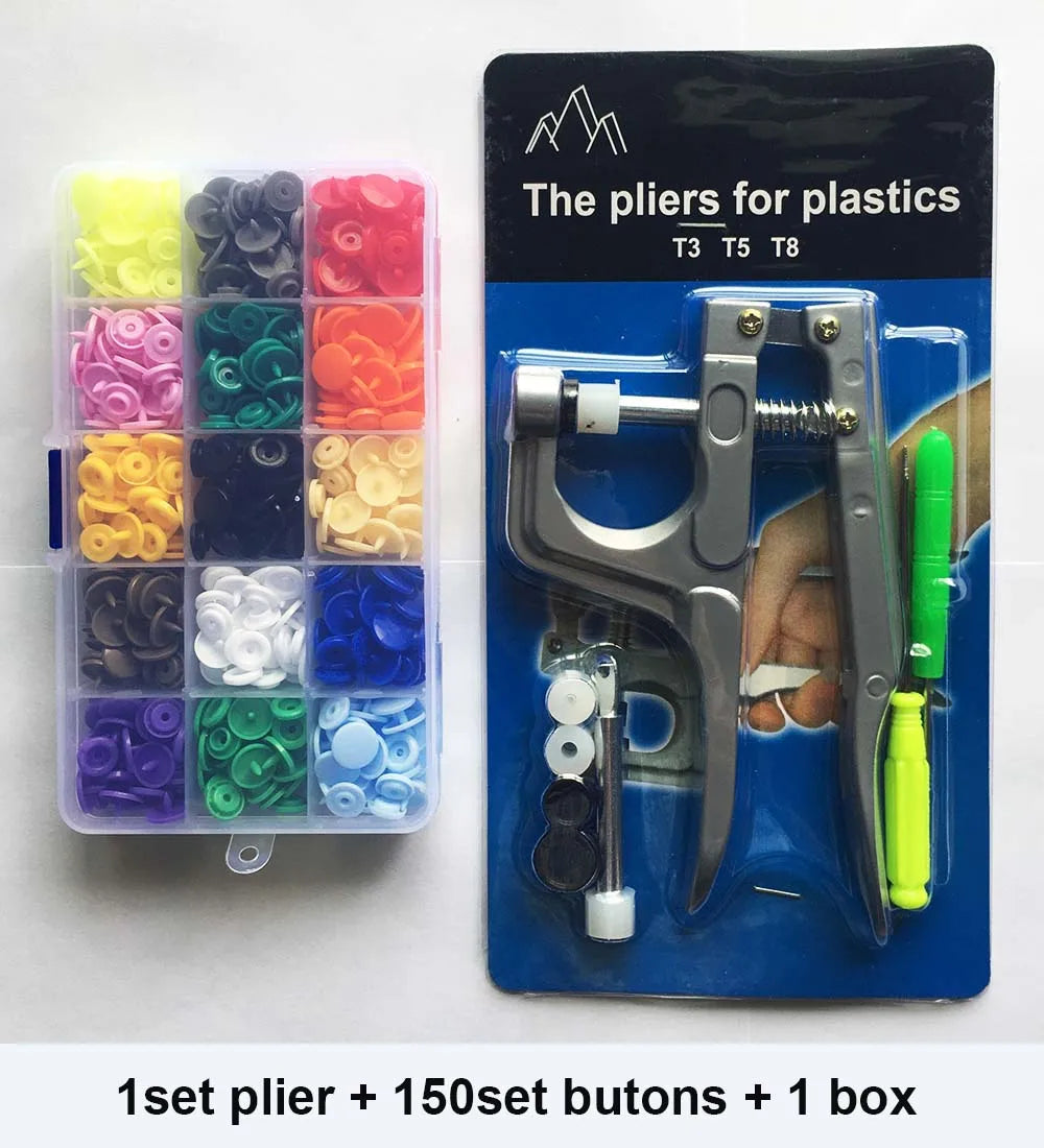 T5 Resin Snap Button Set with Pliers