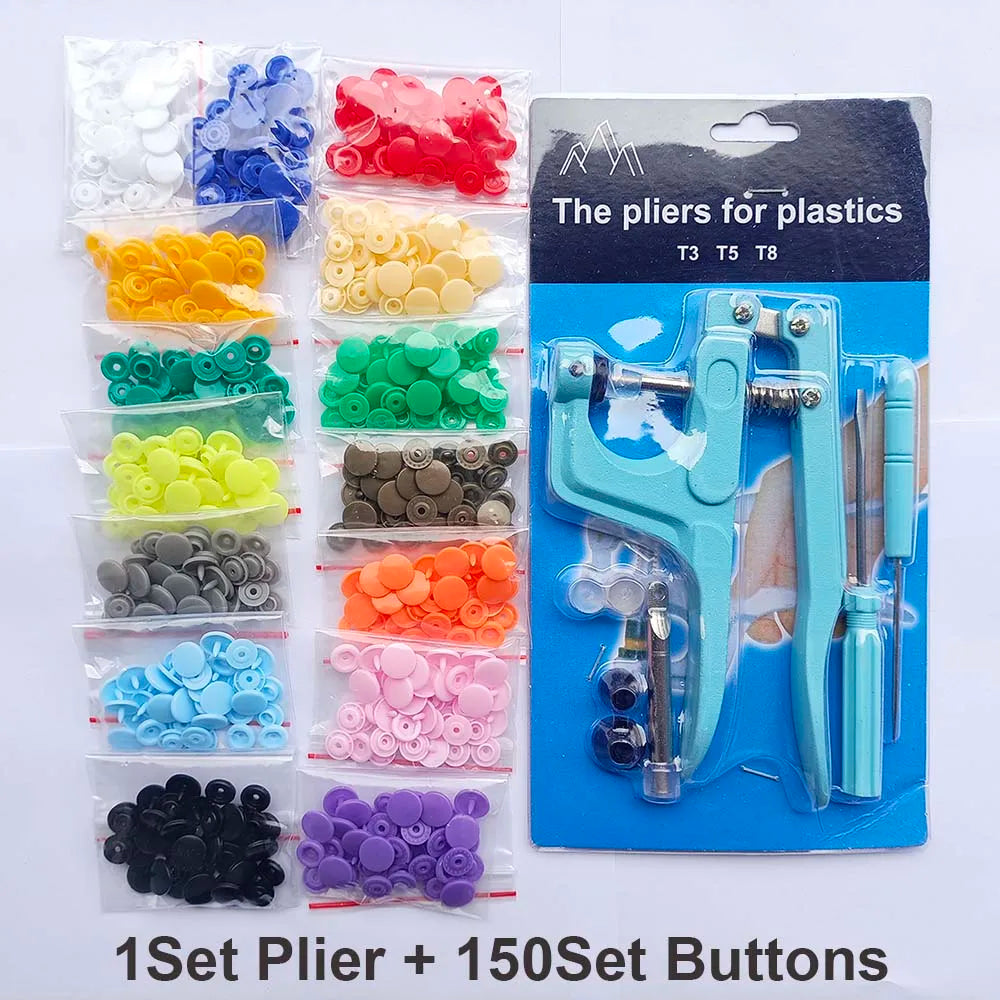 T5 Resin Snap Button Set with Pliers