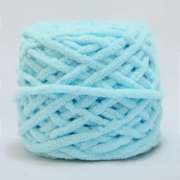 100g Chenille Knitting Yarn | Soft Thick Cotton Blend for DIY Crochet & Scarf Making