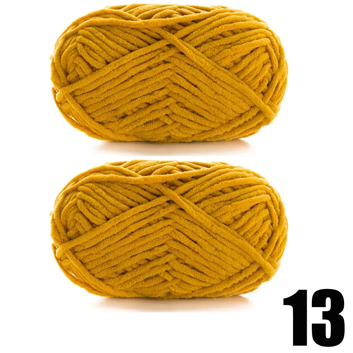2pcs x 50g Soft Velvet Chenille Yarn