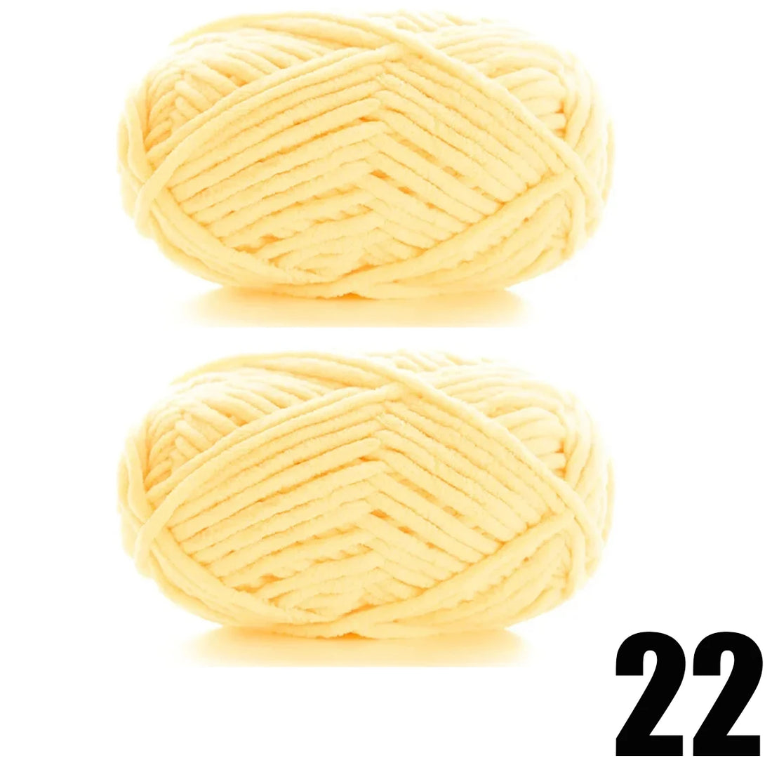 2pcs x 50g Soft Velvet Chenille Yarn