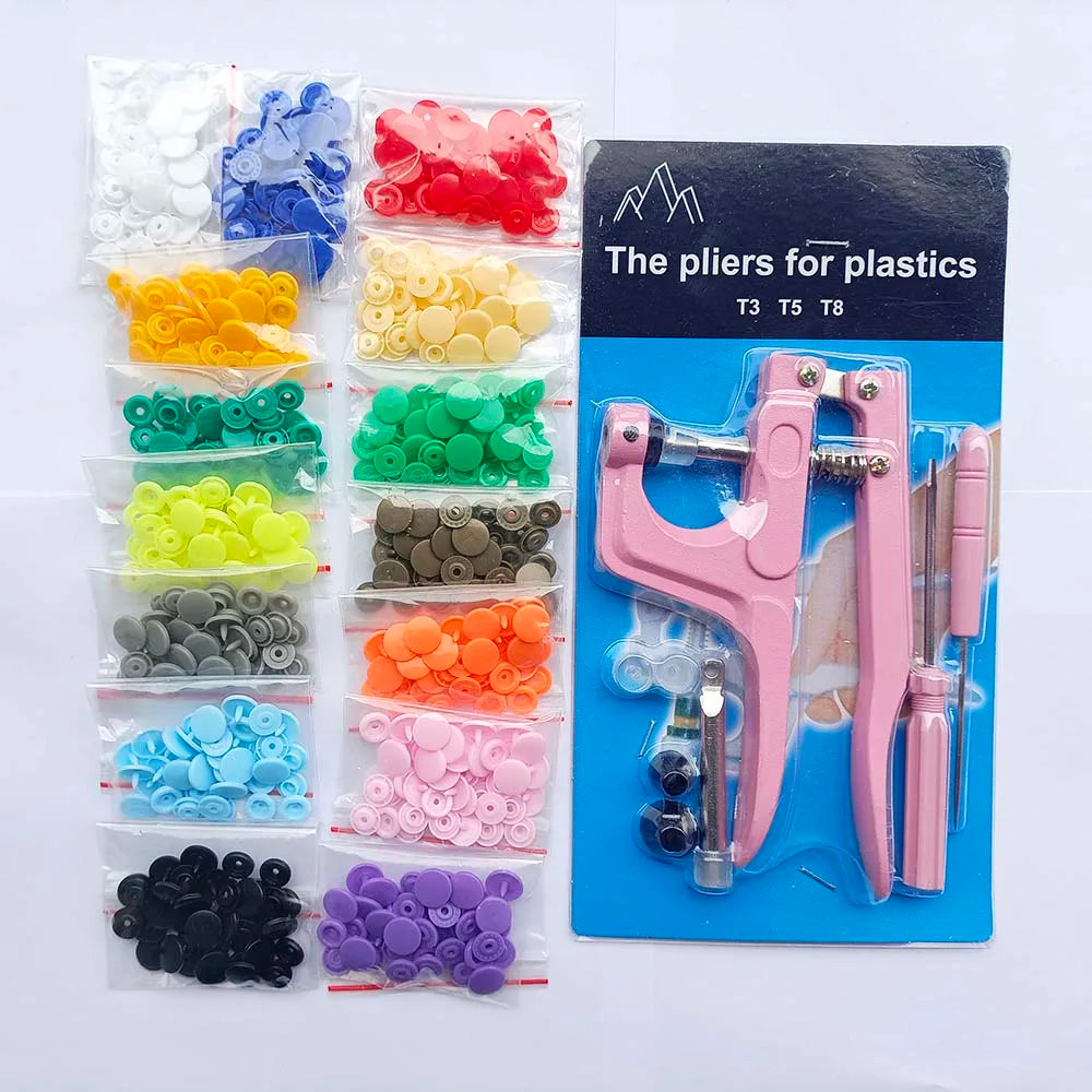 T5 Resin Snap Button Set with Pliers