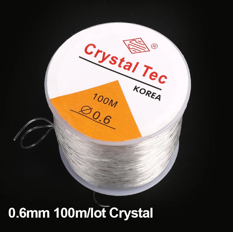 100m Elastic Crystal Beading Thread – Stretch Jewelry Making Cord