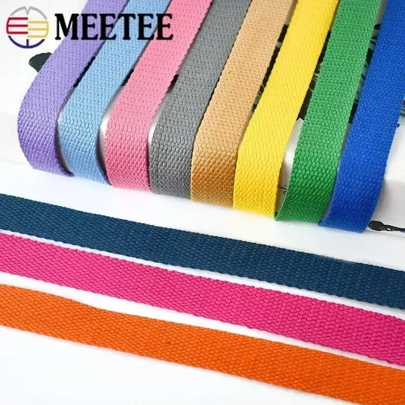 5M Cotton Webbing Tape – 1.3mm Thick Strap for Bags