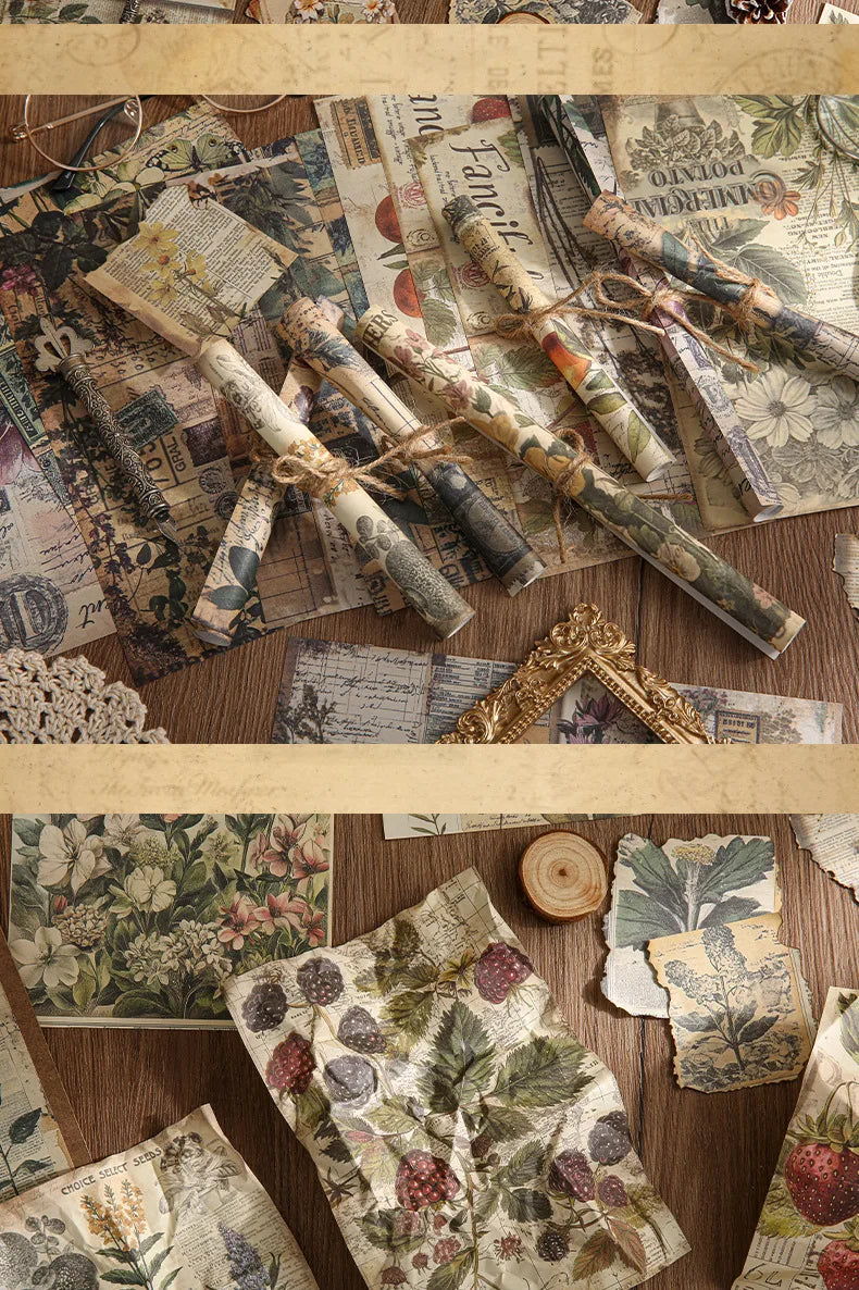 30pcs Vintage INS Material Paper Set