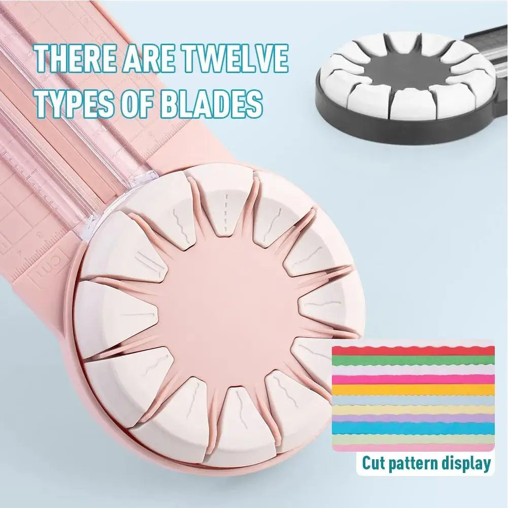 12-in-1 Portable Paper Cutter | Multi-Functional 360° Cutting Tool for Cardstock