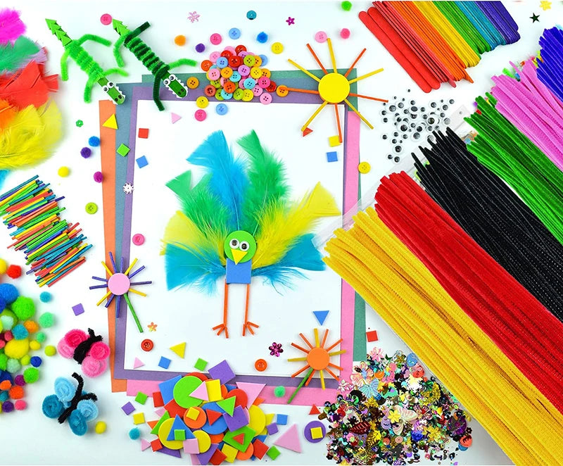 1000pcs Kids DIY Craft Art Supplies Kit