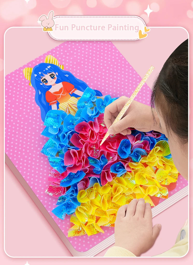 Puzzle Puncture Painting Set – DIY Poke Art Boards for Kids