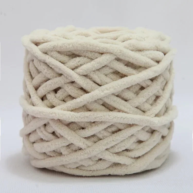 100g Chenille Knitting Yarn | Soft Thick Cotton Blend for DIY Crochet & Scarf Making