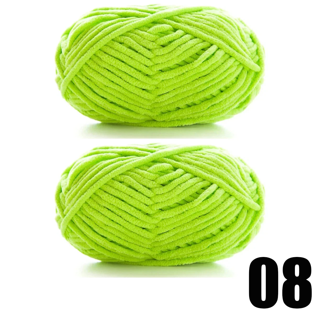 2pcs x 50g Soft Velvet Chenille Yarn