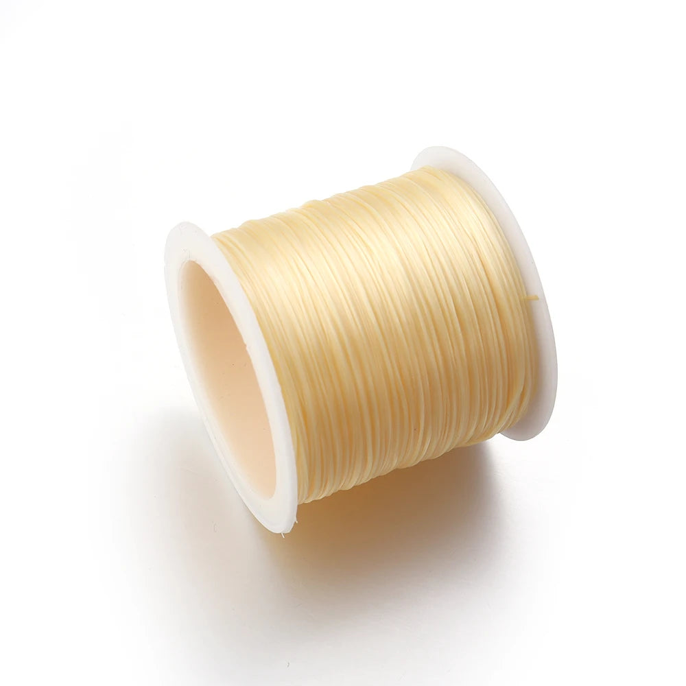 Elastic Crystal Beading Cord – 1mm Stretch Jewelry Making Thread (10–40M)