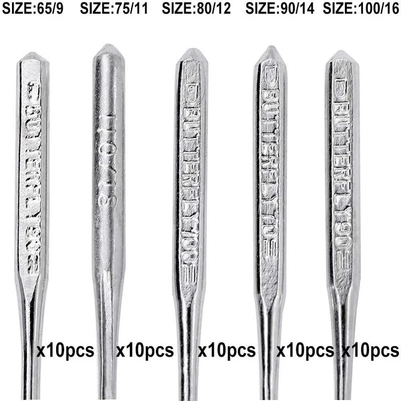50Pcs Universal Sewing Machine Needles