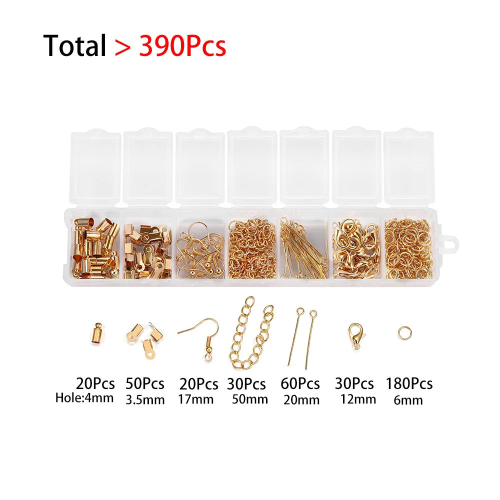 210–400pcs Jewelry Findings Kit