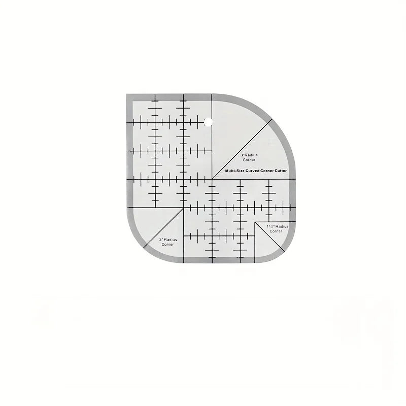 1Pc Acrylic Corner Knife Quilting Ruler