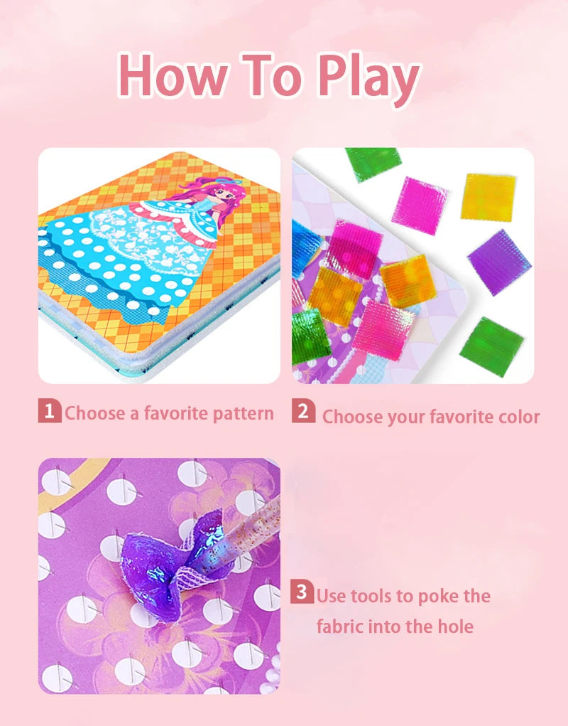 Puzzle Puncture Painting Set – DIY Poke Art Boards for Kids