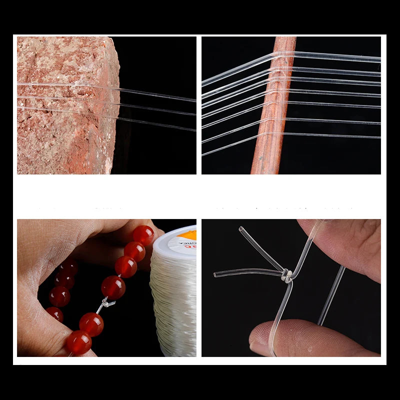 100m Elastic Crystal Beading Thread – Stretch Jewelry Making Cord