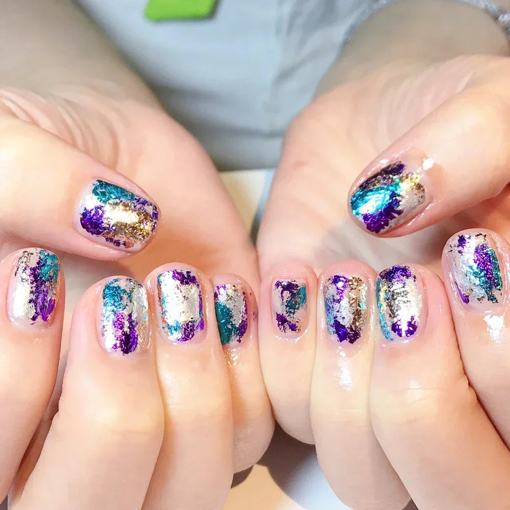 Gold Leaf Sheets Set (10 Pcs) | DIY Art, Nails, Resin & Furniture Decoration