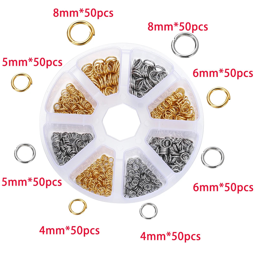 210–400pcs Jewelry Findings Kit