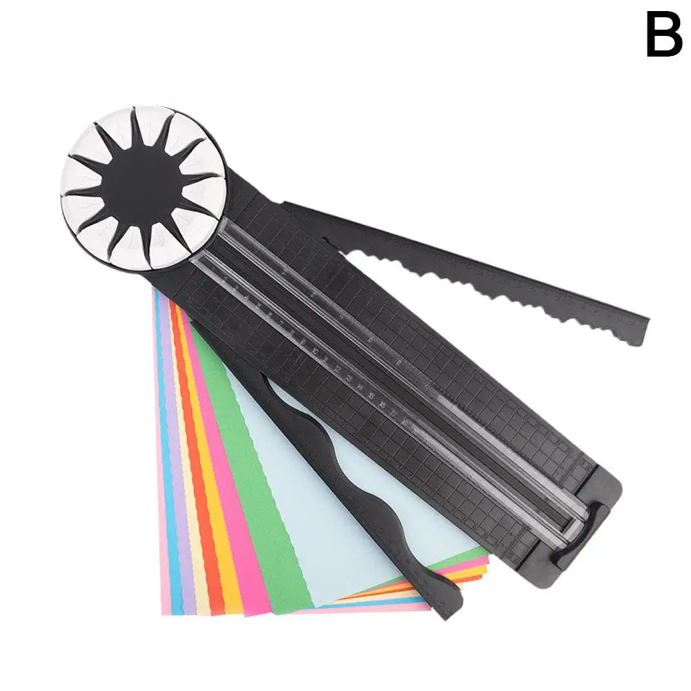 12-in-1 Portable Paper Cutter | Multi-Functional 360° Cutting Tool for Cardstock