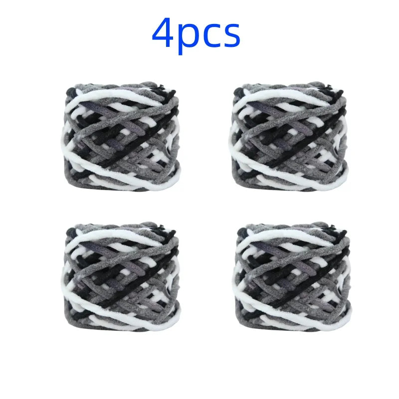 100g Chenille Knitting Yarn | Soft Thick Cotton Blend for DIY Crochet & Scarf Making