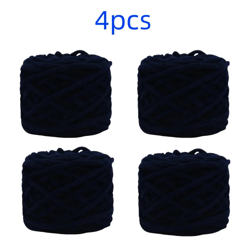 100g Chenille Knitting Yarn | Soft Thick Cotton Blend for DIY Crochet & Scarf Making