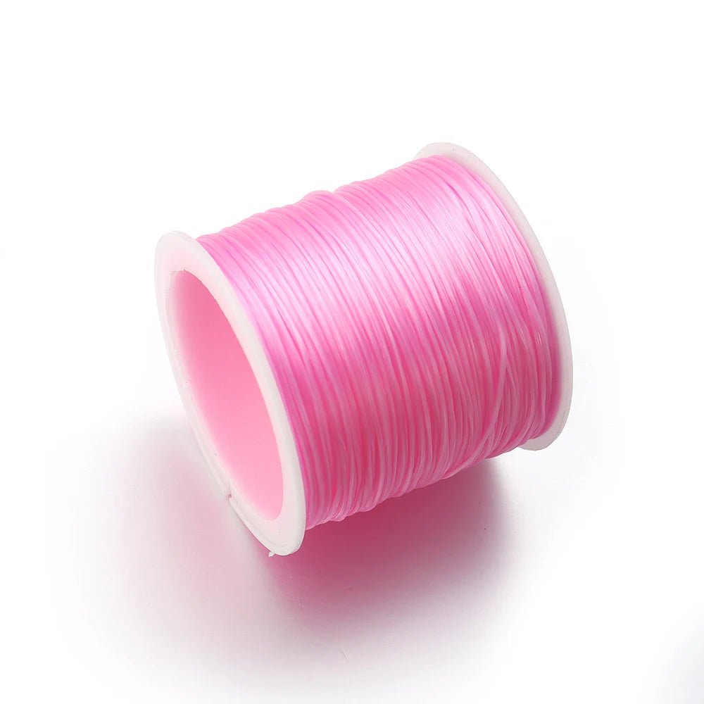 Elastic Crystal Beading Cord – 1mm Stretch Jewelry Making Thread (10–40M)