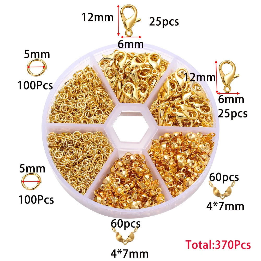 210–400pcs Jewelry Findings Kit