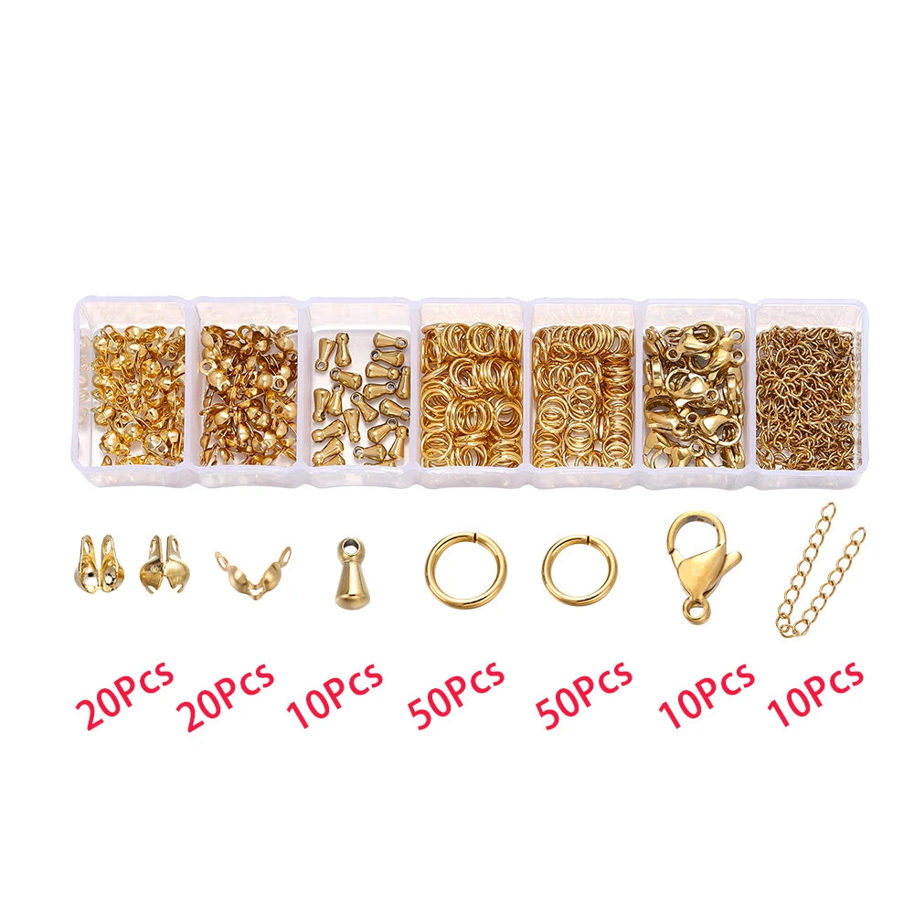 210–400pcs Jewelry Findings Kit