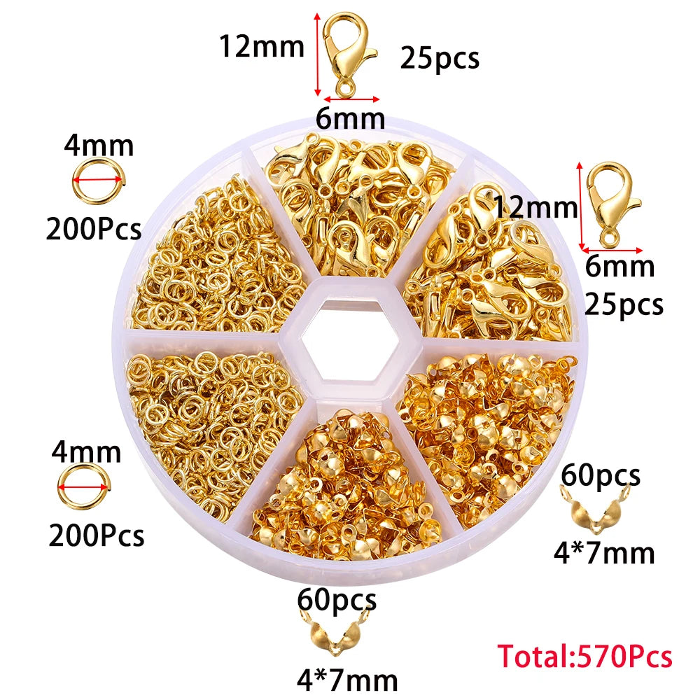 210–400pcs Jewelry Findings Kit