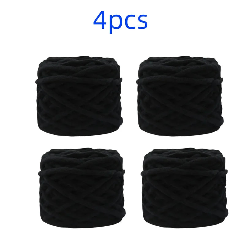 100g Chenille Knitting Yarn | Soft Thick Cotton Blend for DIY Crochet & Scarf Making