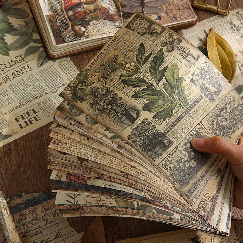 30pcs Vintage INS Material Paper Set